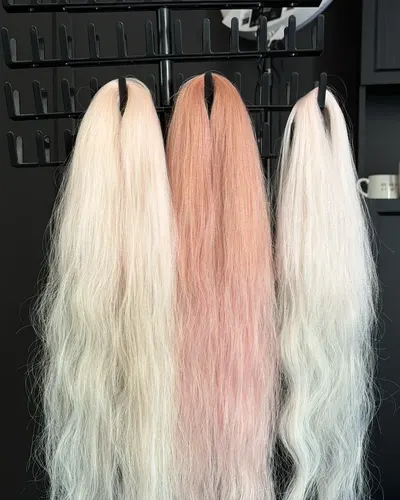 Handmade ombre kanekalon strands prepared in advance — Cemra